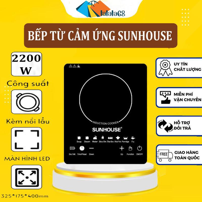 Bếp Điện Từ Cảm Ứng Sunhouse Thế Hệ Mới SHD6011, Bếp Từ Công Suất 2000W, Bảo Hành 12 Tháng, Tặng Kèm nồi Inox, bếp điện đa năng, nồi lẩu bếp  từ bếp  từ bếp  từ shtbnb  23 bếp  từ dien tu bảo hành của nhà cung cấp màu ngẫu nhiên