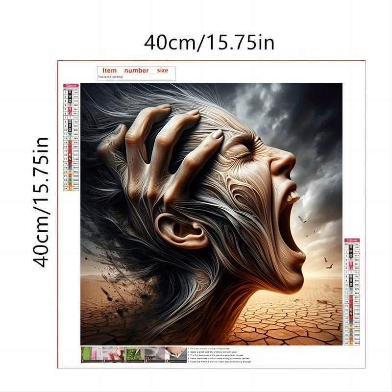 5D Diamond Arts Colorful Painting Kit, 1 Set Desert Scene Pattern DIY Diamond Arts Colorful Painting without Frame, Handmade Art Crafts for Home Decor 2