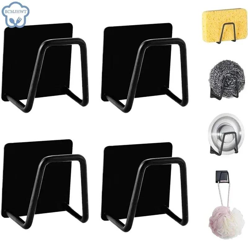 Kitchen Sponges Racks Self Adhesive Sink Sponges Drain Drying Rack Holders Kitchen Sink Accessories Dropshipping Stainless Steel 4