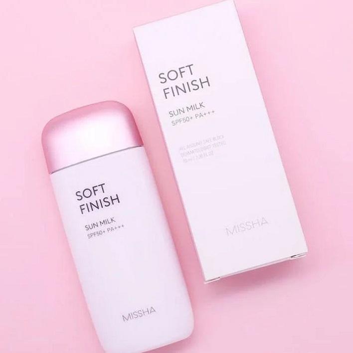 Kem Chống Nắng Missha hồng Missha all-around Safe Block Soft finish Sun Milk SPF50+ 70ml
