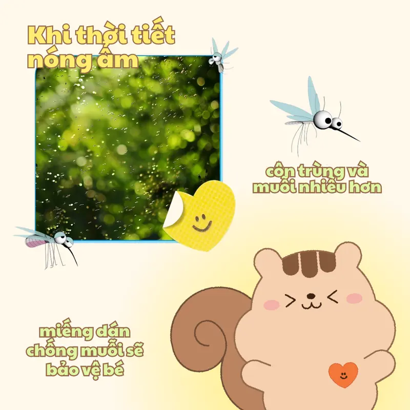 [Mua 5 tặng 1/ Mua 8 tặng 2] Set 8 sticker dán chống muỗi, côn trùng Dotori Trái tim cho Bé và Gia đình 1