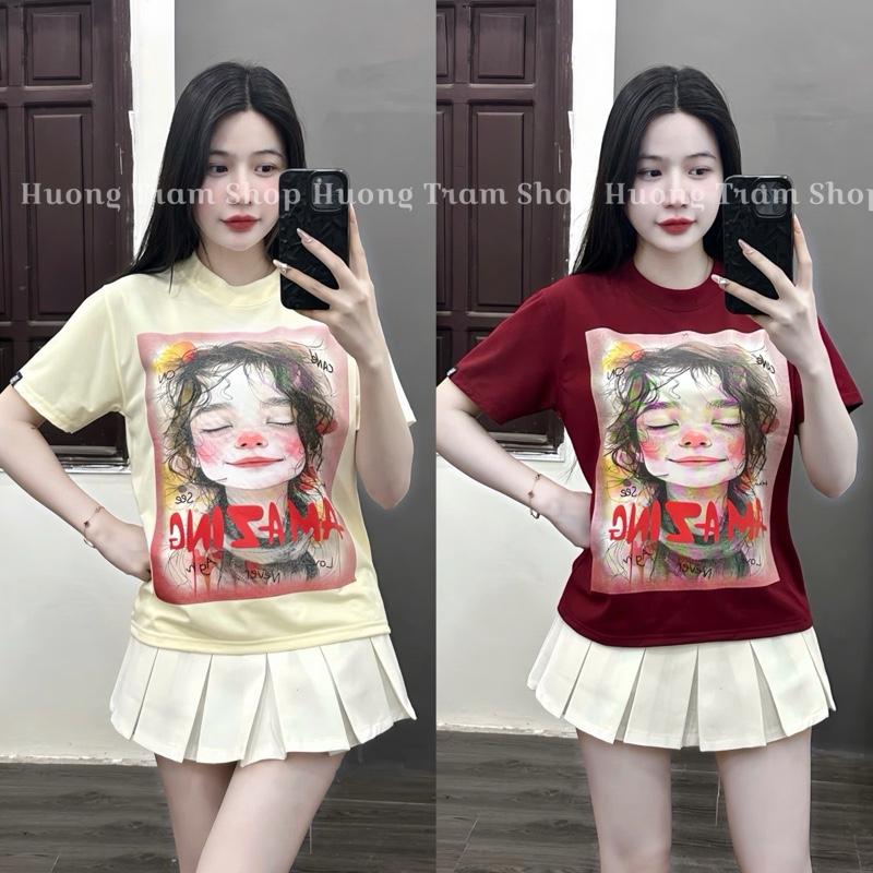 Áo Thun Babytee(35-55kg) cotton 4 chiều - Cô Gái SomeTime in 2 mặt , Form dáng ngắn , Chất cotton 4 chiều mềm mát , bo viền cổ , Hương Trầm Shop 4