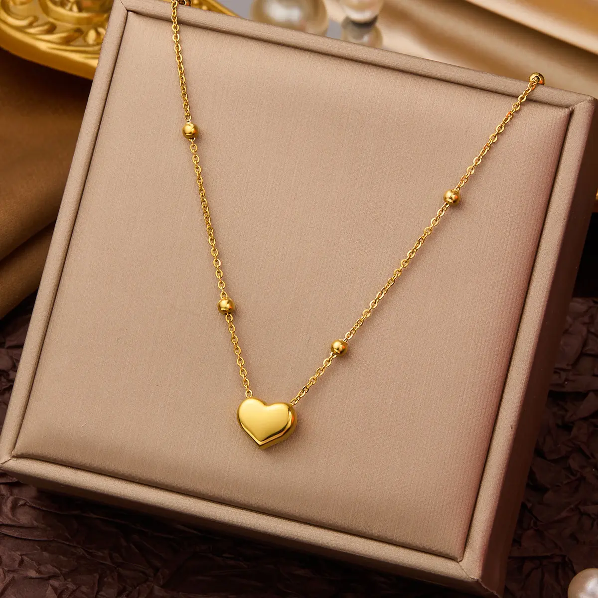 Vòng Cổ Thép Titan Chống Màu, Hàng Mới Về, Dành Cho Nữ, Thời Trang, Nhẹ, Sang Trọng Và Dễ Phối Đồ Mẫu Phổ Biến Women Trang Sức Jewelry Chain Dây Chuyền
