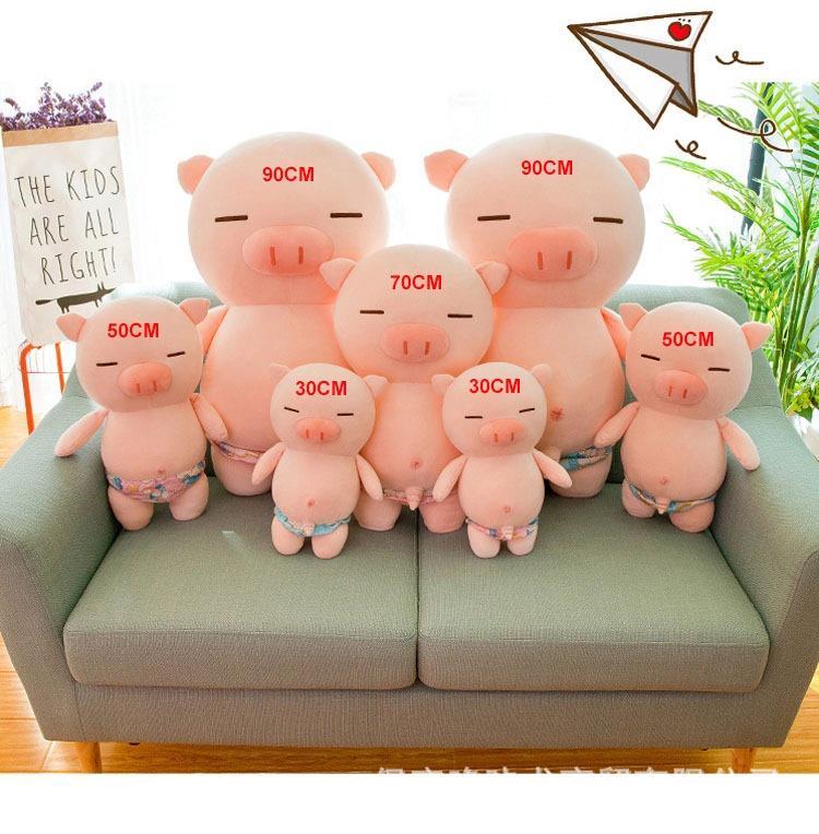 Product Introduction of {Ricky toy} Gấu Bông Heo Mặc Quần Chip Siêu Bựa (25cm---70cm) - Thú Bông Heo Mặc Quần Sịp Hài Hước Vải Miniso Siêu Mịn Thú Nhồi Bông Đồ Chơi 5
