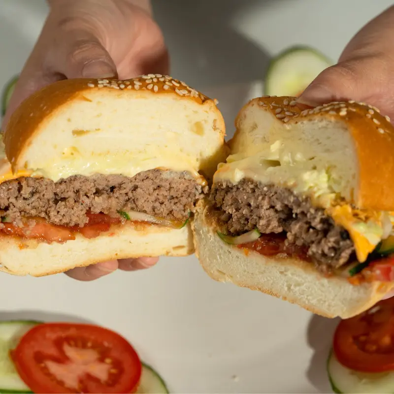 Thịt bò xay Omaha Burger Gofood 1