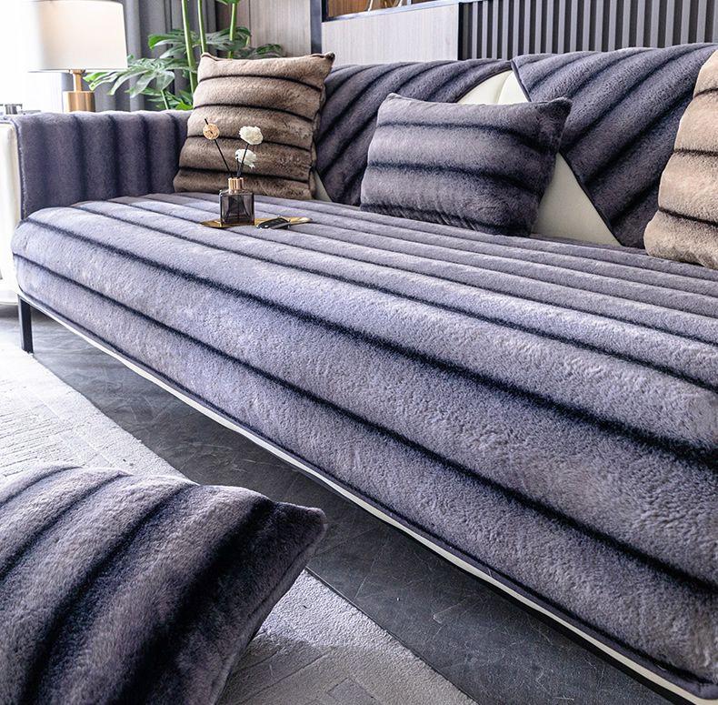 Product Introduction of Autumn and Winter Short Wool Sofa Cushion Nordic Modern High-End Thickened Non-Slip Universal Light Luxury Winter Fur Sofa Cover 20