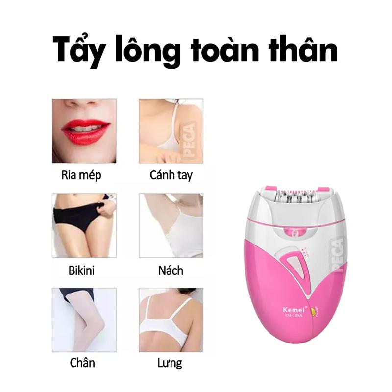 Product Introduction of Hair removal machine Kemei km-189a dedicated defeathering full-body, battery charger professional 8