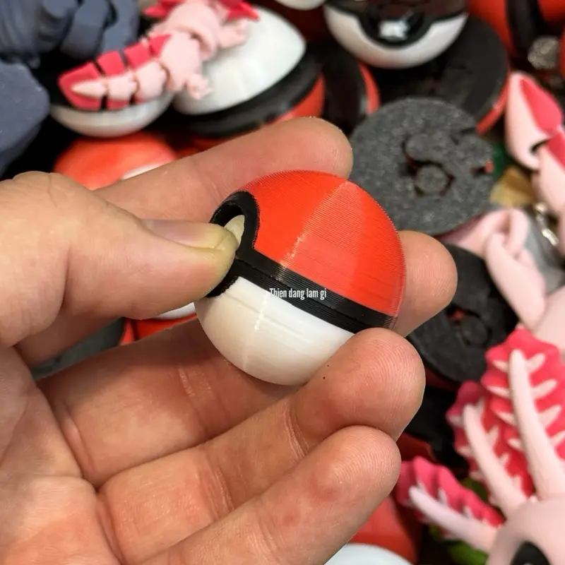 Poke Ball | in 3D Đồ chơi Móc khoá | Toy P11 | Số lượng 01 Mô hình | Thiện đang làm gì 2