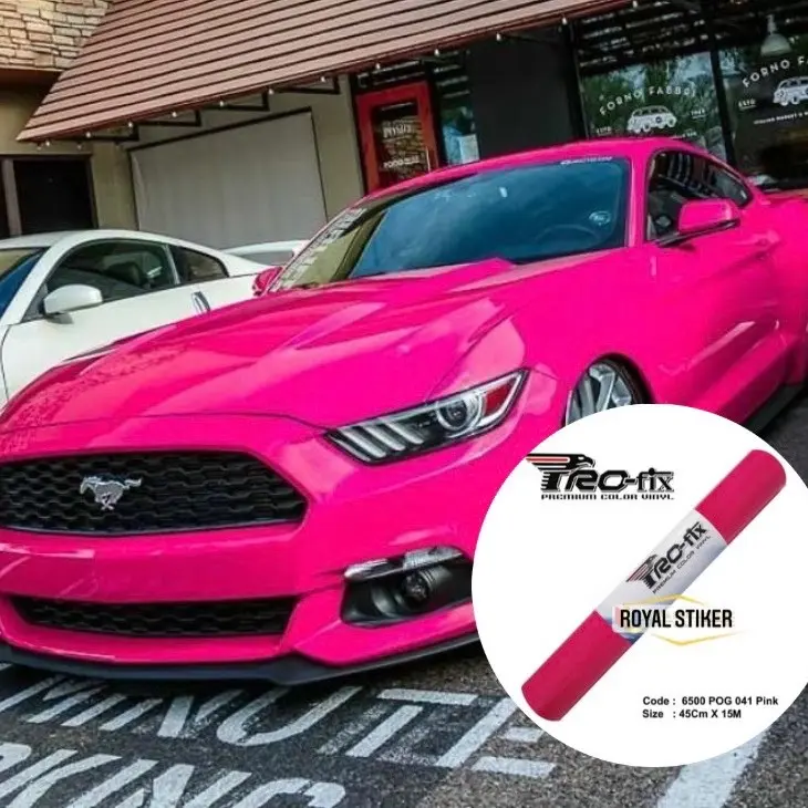 STIKER SKOTLET WARNA PINK 041 MEREK PROFIX UNTUK BLOK MOBIL ATAU MOTOR