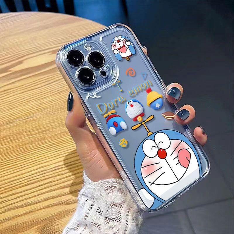 เคสโทรศัพท์โดเรมอนน่ารัก เข้ากันได้กับ OPPO/VIVO/SAMSUNG/APPLE/XIAOMI/REDMI รวมถึง RENO14/13F/12/11/