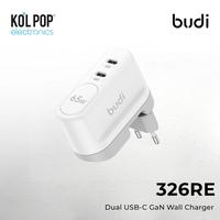 Gambar Budi 326RE PD 65W Dual USB-C GaN Wall Charger dari Koolpop Electronics Kota Administrasi Jakarta Barat 1 Tokopedia