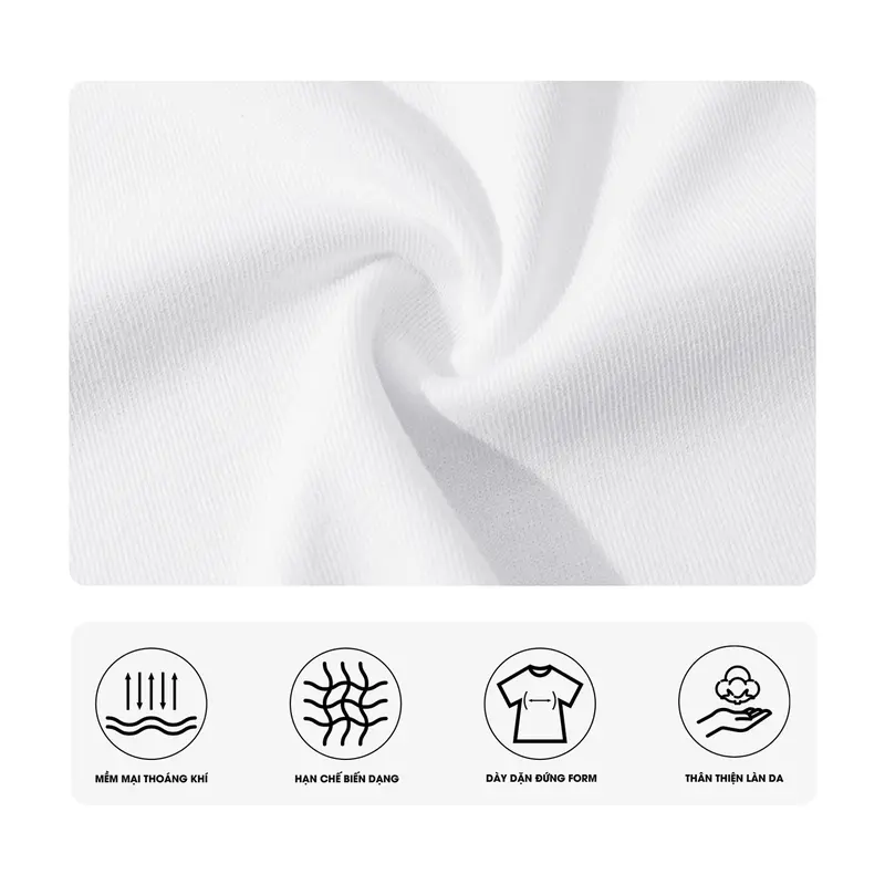 Áo Thun nam nữ ONTHEWAYUP local brand in cao nổi Essential Premium Cotton/ Màu Trắng  Top Menswear Cổ Tròn 8