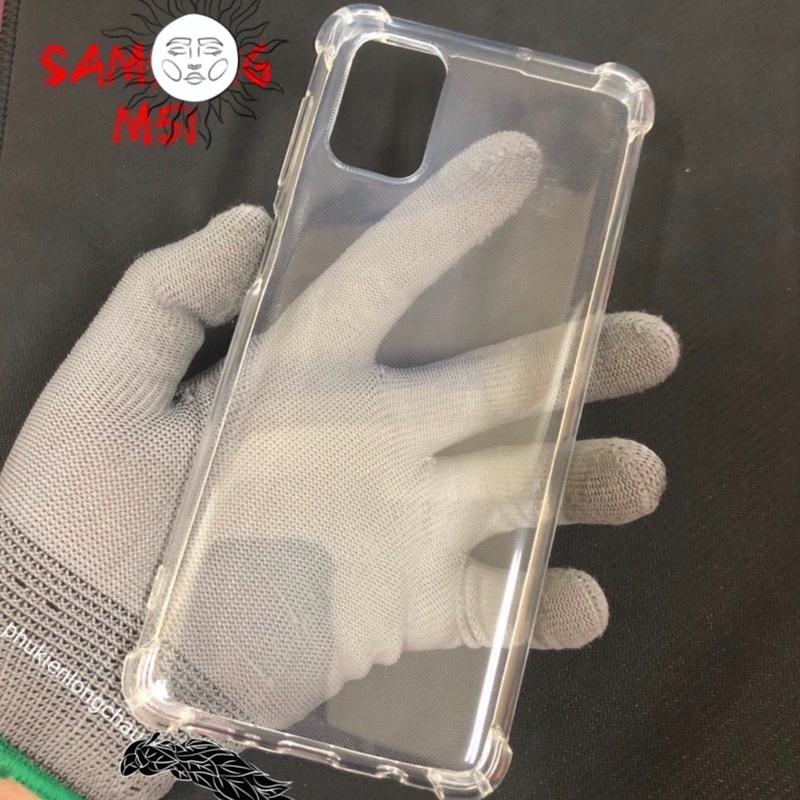 Ốp Lưng Samsung M51 Dẻo Trong Suốt Chống Sốc Có Gù Bảo Vệ 4 Gốc