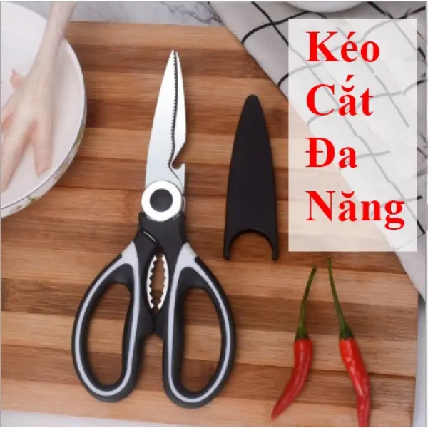 Kéo Nhà Bếp, Văn Phòng Đa Năng ( Cắt Gà, Xương Cứng, Rau, Bật Lắp Chai,Bóc Quả Cứng,...) 0