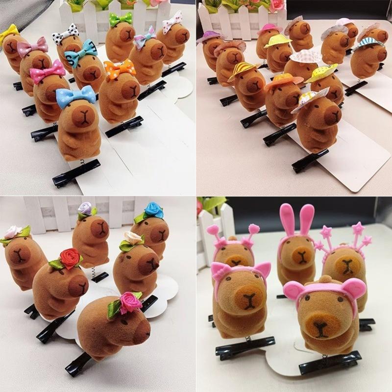 Jepit Rambut Capybara, Rekaan Cantik Korea, Klip Rambut Capybara ...