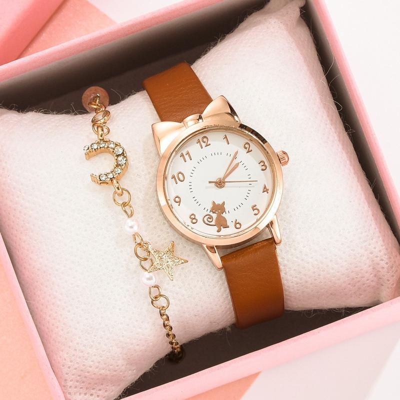 Product Introduction of Cute Cat Xingyue Bracelet Watch Women's Suit 4