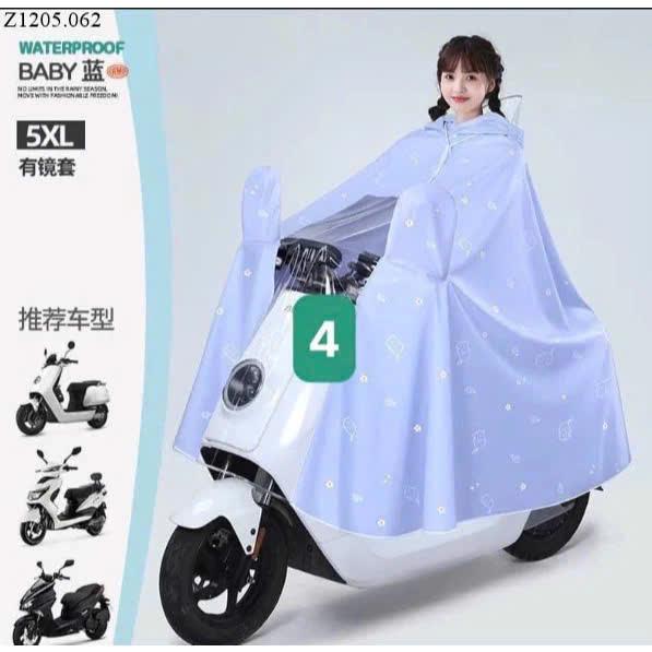 Product Introduction of Áo mưa nửa trước trong suốt cho mẹ và bé, che phủ toàn thân kèm kính chắn mưa - PVC cao cấp 34