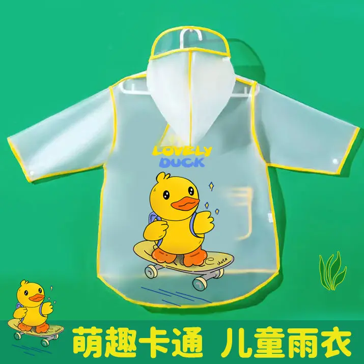 Áo Mưa Trẻ Em, Dành Cho Bé Trai Và Bé Gái, Trong Suốt, Thiết Kế Hoạt Hình, Thích Hợp Cho Mẫu Giáo Và Học Sinh Tiểu Học Áo Mưa, Quần Áo Đi Học Cho Bé, Không Thấm Nước