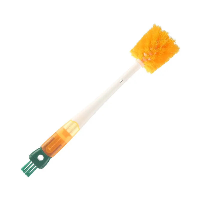 Multifunctional Five-in-One Cup Brush Long Handle Cup Brush Baby Bottle Brush Cup Lid Groove Cleaning Brush Straw Carrot Brush Handheld