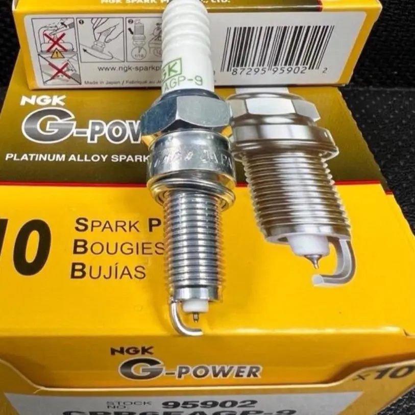 ￼Bugi NGK CPR6EAGP-9 Bạch Kim cho Winner, Exciter, Airblade, Lead, Wave S110/Rs/Rsx, Future Neo/Fi125 (Chân Dài - Hàng Nhật)