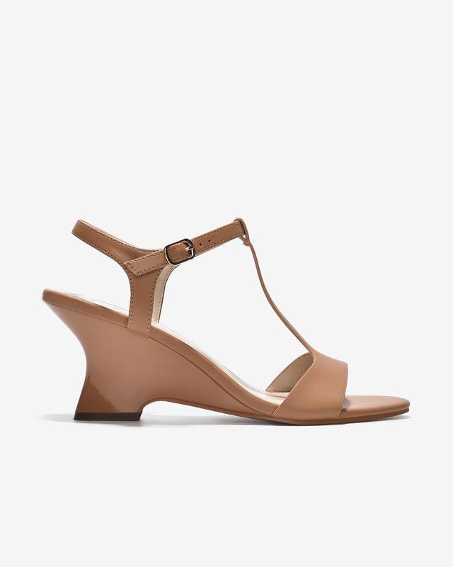 Giày Sandal Xuồng Đông Hải Đế Uốn Gợn Quai T-Strap - SHLI2