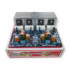 Power Amplifier Stereo OCL 150 watt lengkap TIP final 2955 3055 ST + Heatsink tebal