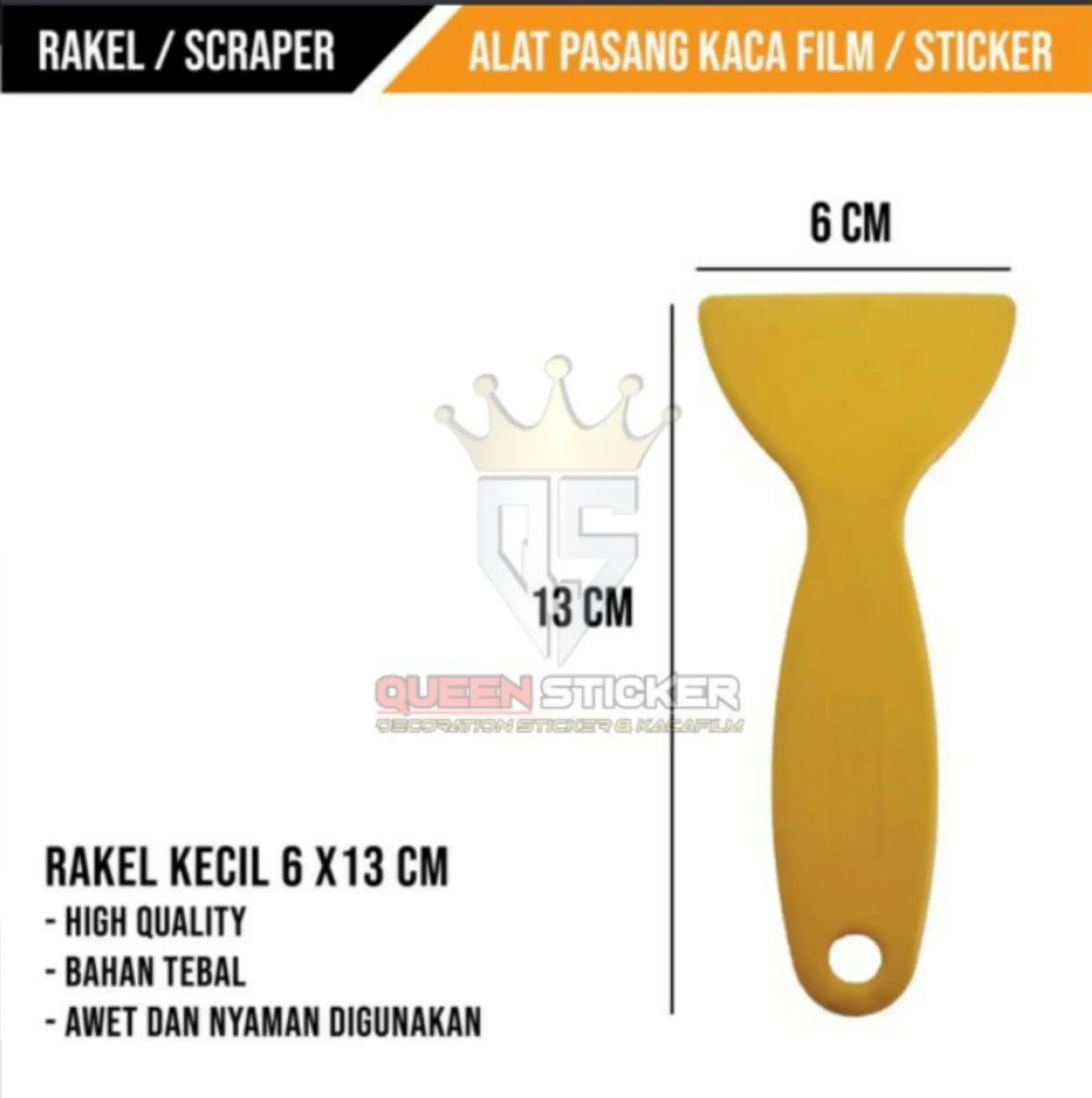 RAKEL SCRAPPER KECIL ALAT PASANG STIKER, STIKER KACA & KACA FILM