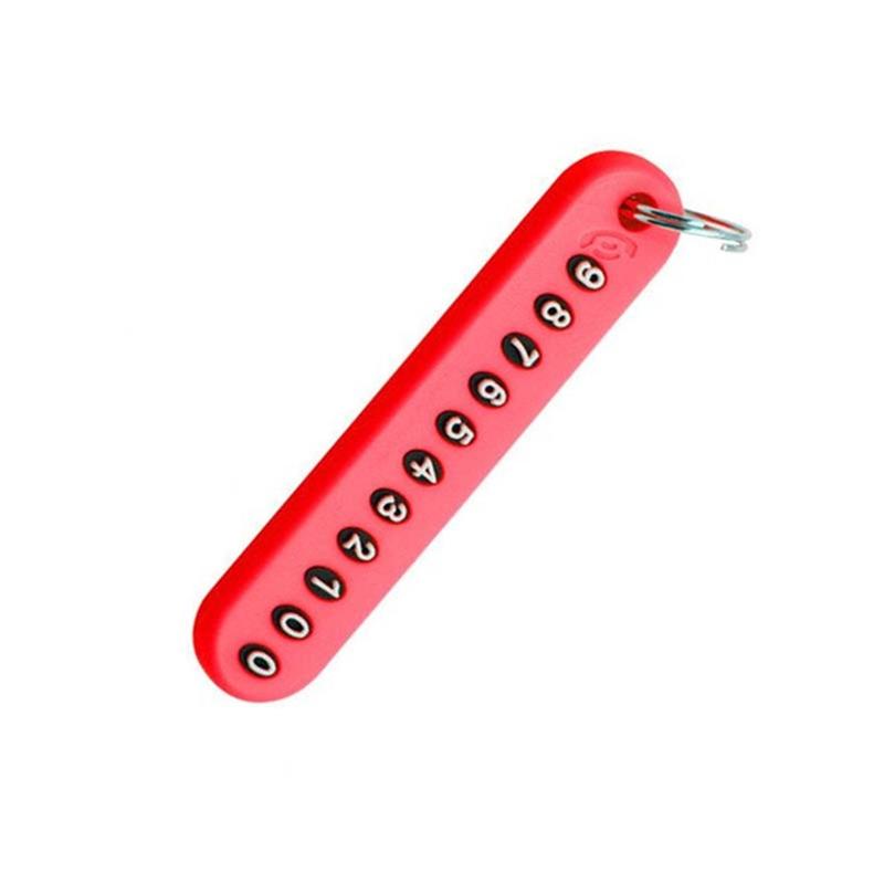 】 Móc Khóa Ô Tô Chống Thất Lạc - Thẻ Số Điện Thoại, Phụ Kiện Xe Hơi, Quà Tặng Unisex - Giao Hàng 24H 8