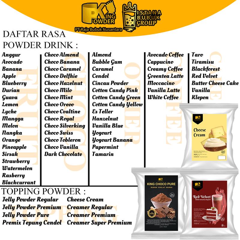 Bubuk Minuman King Powder Rasa Red Velvet 2