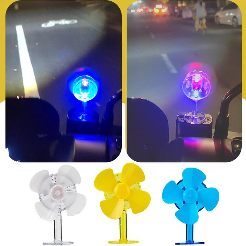 Product Introduction of Electric Bike Motorcycle Decoration Wind Energy Luminous Small Windmill And Bicycle Car Wind Power Small Fan Decoration Ornaments 22