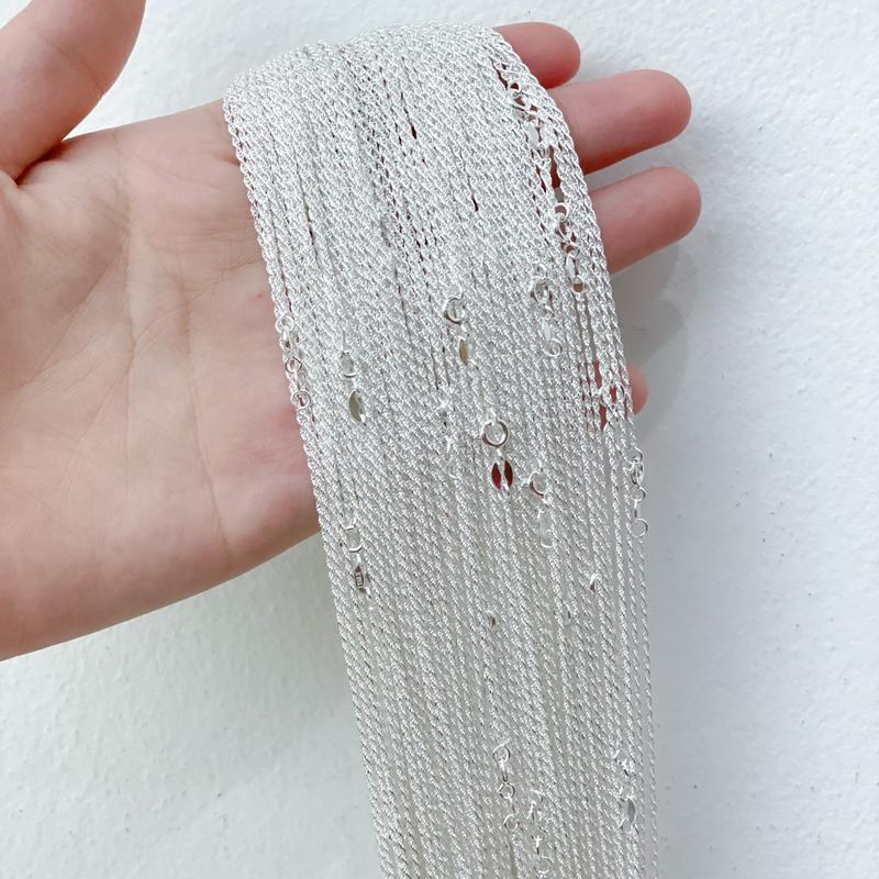 Tổng hợp dây chuyền nữ Bạc ta lẻ không mặt mẫu hot - Vàng bạc Khải Khải