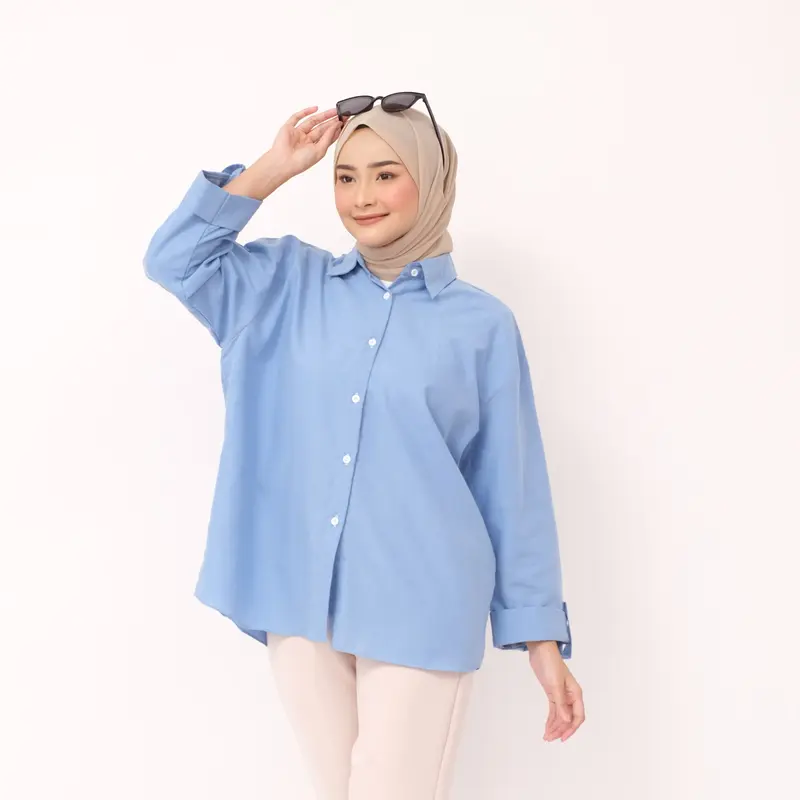 Kemeja Polos Katun Lengan Skoder Katun 1