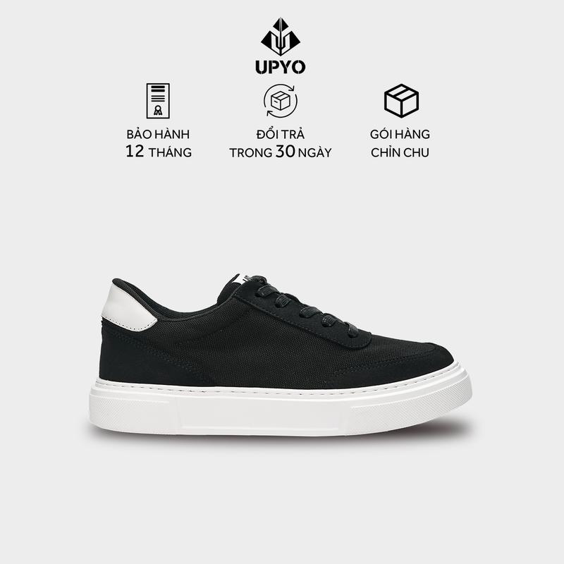 Giày Upyo siêu nhẹ - Vải dệt kết hợp da lộn thấm hút tốt - Công nghệ gót giầy cố định - Lót nỉ mềm tăng 4cm Panther Sneaker Cao Su Nam Shoes Nhung Leather