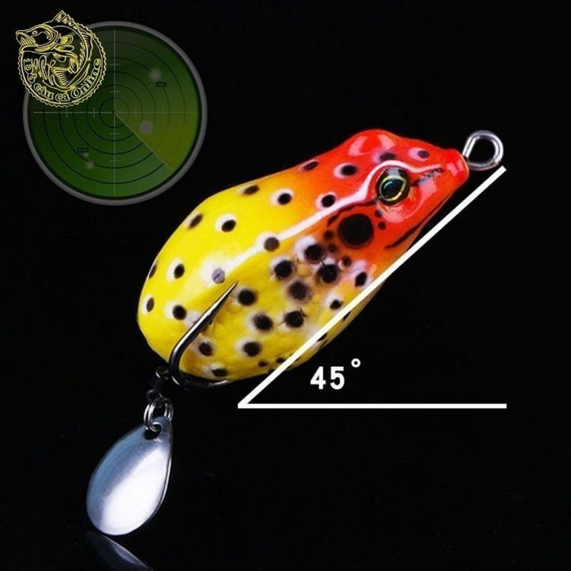 FREESHIP-mồi nhái giả câu lure cá lóc - mồi nhái giả super frog đồ câu Đi Câu Bắt Cá Fishing Câu Cá Fish 