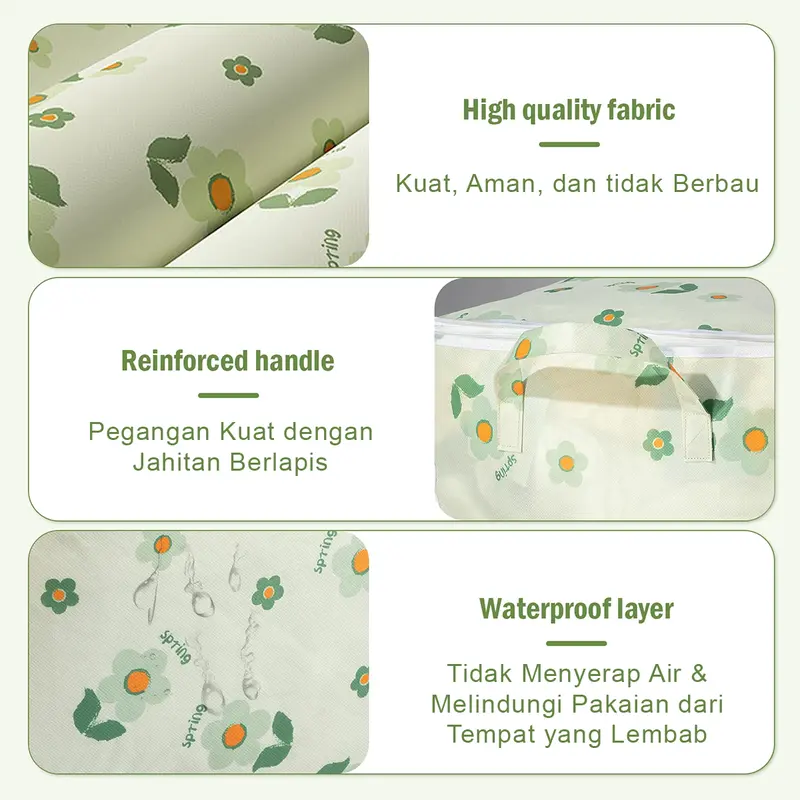 Storage Box Lipat Organizer 3 SIZE Storage Box Penyimpanan Baju Multifungsi Murah Berkualitas XZ-5 kotak  penyimpanan 6