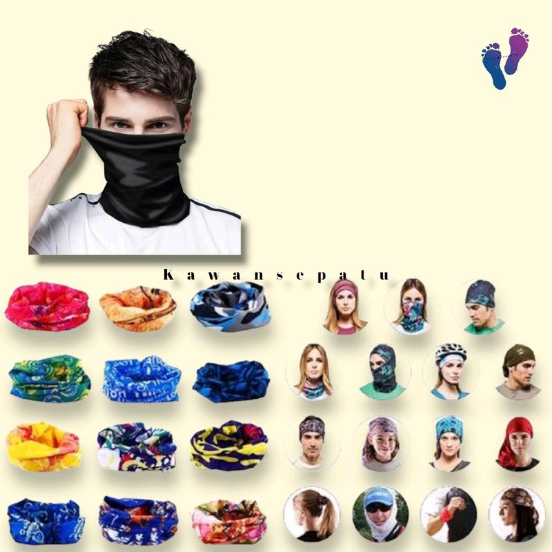 Masker Baff Polos dan Motif Multi Fungsi Yang - Mancing Katun Spandek 7