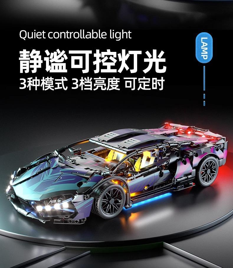 Product Introduction of Xe Đua Điều Khiển Từ Xa, Tương Thích Với Hạt Nhỏ Lego, Bò Xanh Lamborghini Và Porsche 911, Đồ Chơi Khối Xây Dựng Cho Trẻ Em, Xe Điều Khiển Từ Xa 3