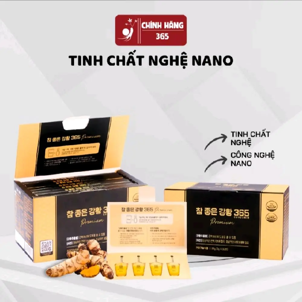Hộp Nghệ Nano Premium 32 tép mẫu mới hàn quốc curcumin