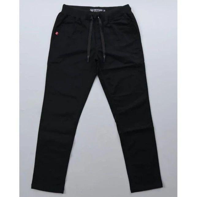 Diazoutfit - Celana Panjang Pria Pinggang Rip Kerja kantor Santai Liburan Cowok Gentleman Boy Skinnyhtytth Kain Katun Chino Melar Stretch Abu Hitam Cream 6
