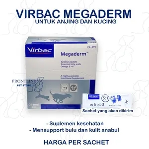 [VIRBAC] EXP MAY 2027 Virbac Megaderm 4 Ml Vitamin Bulu & Kulit Anjing & Kucing Vitamin Bulu Anjing Vitamin Bulu Kucing Vitamin Kulit Anjing Vitamin Kulit Kucing