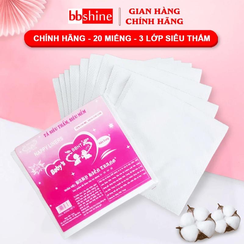 Miếng Lót Sơ Sinh Lót Phân Su Cho Bé Hiền Trang Chính Hãng Cao Cấp Kèm Tem 7 Màu Combo 100 miếng BBShine – SS029