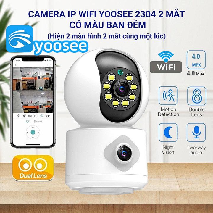 YOOSEE Camera IP 2.4G Wifi 2 Mắt Có Màu Ban Đêm 1080P