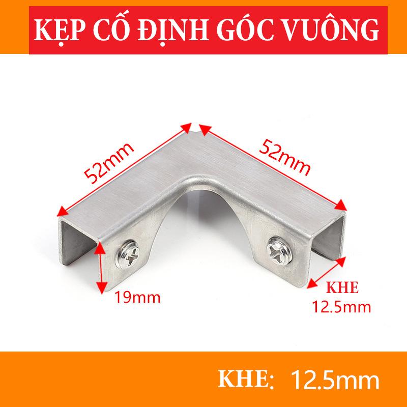 Kẹp cố định góc vuông, Kẹp kính bể cá, Kẹp cố định gạch men chữ L, Kẹp cố định góc chữ L/T thép không gỉ