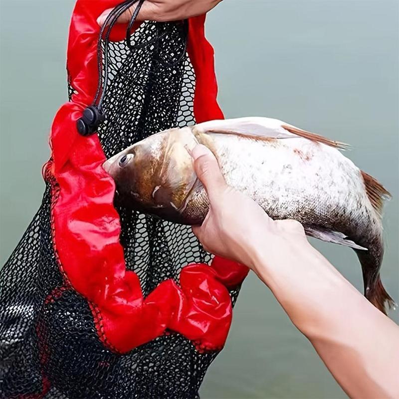 Portable Fishing Net Bag with Drawstring, Fishing Net Storage Bag ...