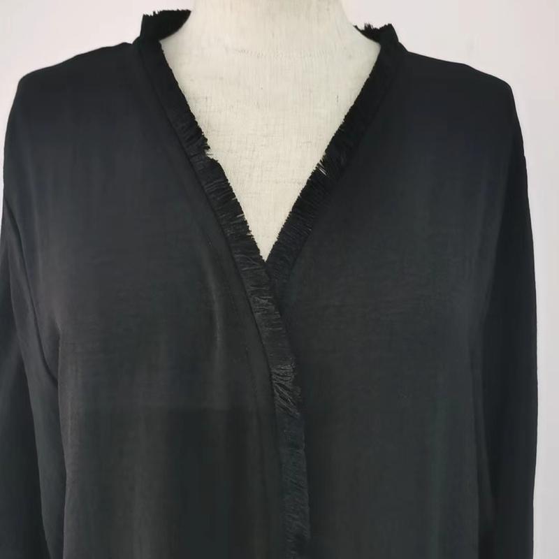 Product Introduction of Minimally embroidered cardigan with beard dress lace 29