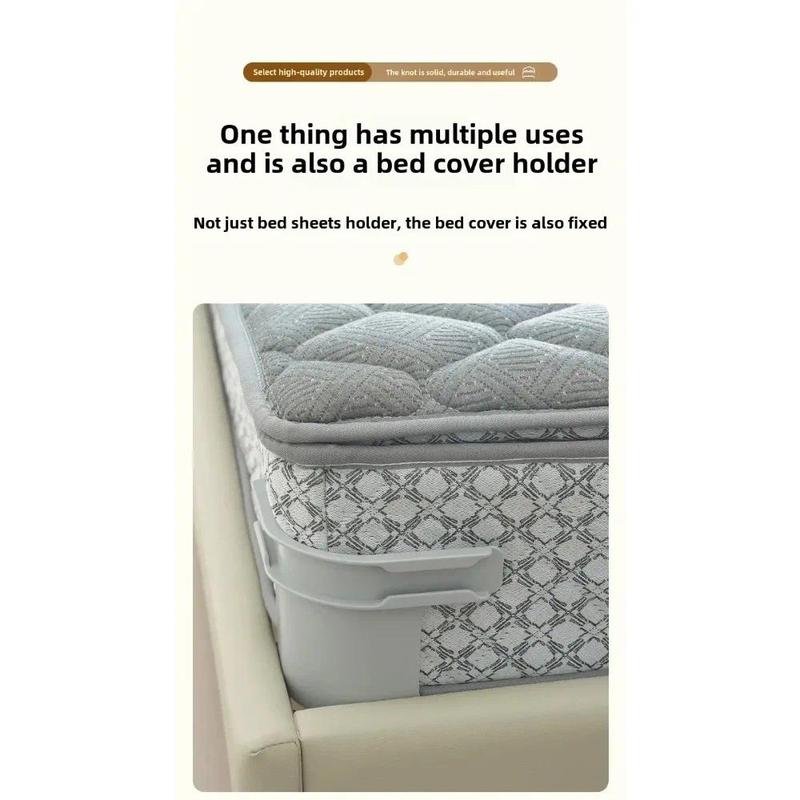 4PCS Heavy Duty Bed Sheet Holder Non-Slip Corner Grippers To Keep Sheets Firm Tight No More Loose Sheets DIY Quilt Fixing Tool 4