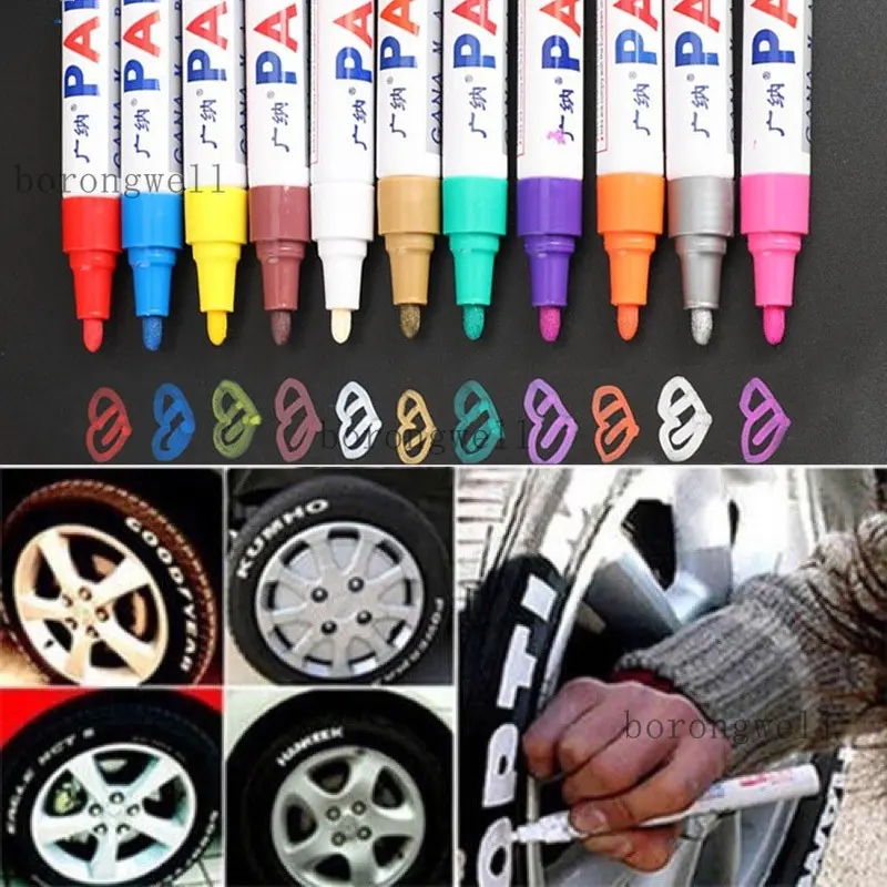 Bút Đánh Dấu Sơn Chống Thấm Nước, Bút Vĩnh Viễn Thông Dụng Thích Hợp Cho Xe Máy Bickcle, Lốp Xe Ô Tô, Cao Su Và Kim Loại, Bút Đánh Dấu Sơn Vĩnh Viễn