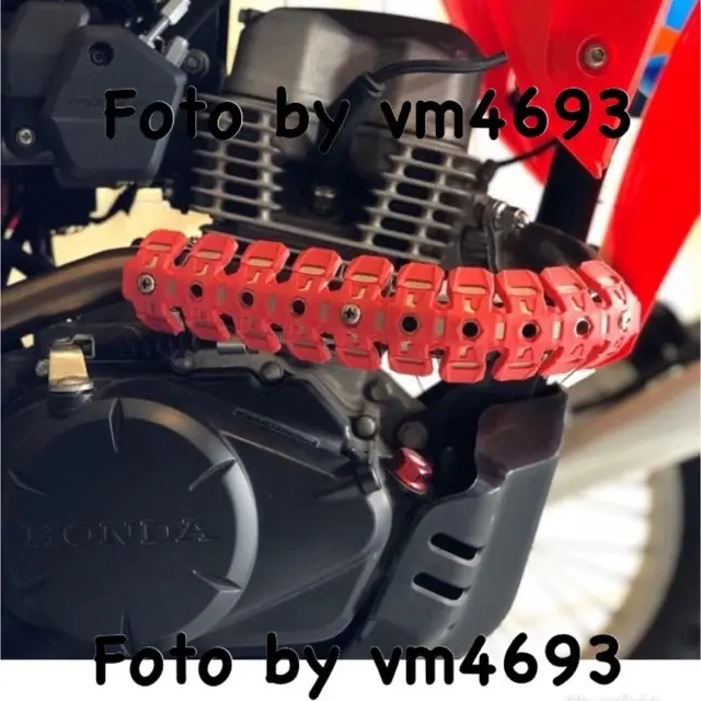 Pelindung pipa leher knalpot klx 150 crf wr 155 dtracker pelindung panas leher knalpot trail cross Motorcycle Motor 2