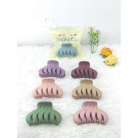 Gambar Jepitan Warna Doff Uk 7Cm  Rambut Wanita Cakar 6 Jedai Jepit Korea Premium Free Pouch Clips - RANDOM dari BeaNaBell Aksesoris Kab. Tangerang 5 Tokopedia