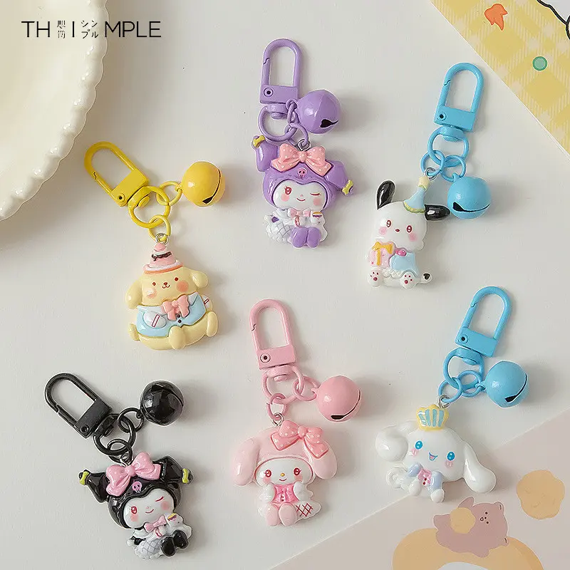 GANTUNGAN KUNCI SANRIO KEYCHAIN GANCI LONCENG SANRIO CINNAMOROLL KUROMI MELODY POCHACCO POMPOMPURIN